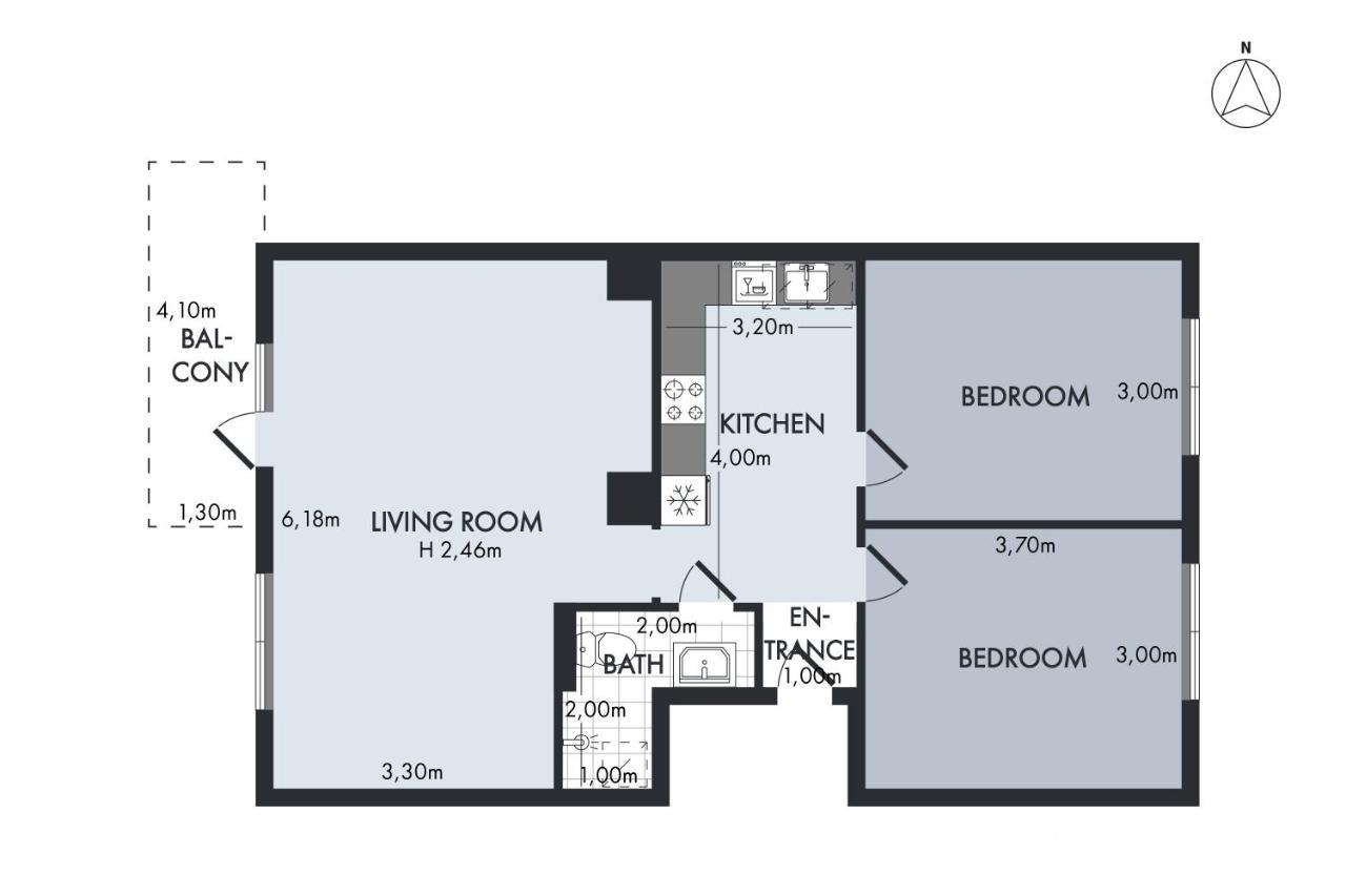 Sanders Charm - Amazing Two-Bedroom Apartment With Shared Garden Копенгаген Экстерьер фото